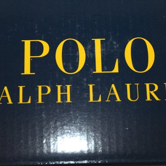 NIB POLO RALPH LAUREN MEN\'S SLIP ON‎ SLIPPERS BLACK